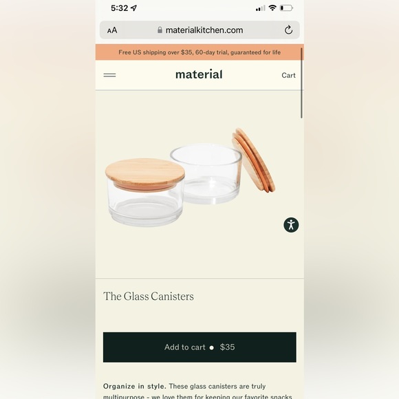 Material Kitchen Kitchen Nwt Brand New Stacking Canisters Poshmark